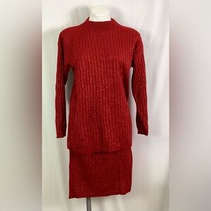 Mathias-2 piece glitter skirt set-size PM